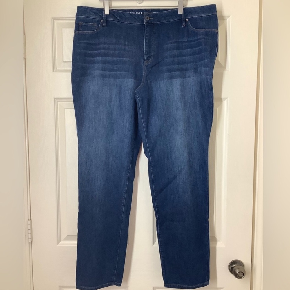 Sonoma Life Style Slim Straight Jeans Mid Size 20W